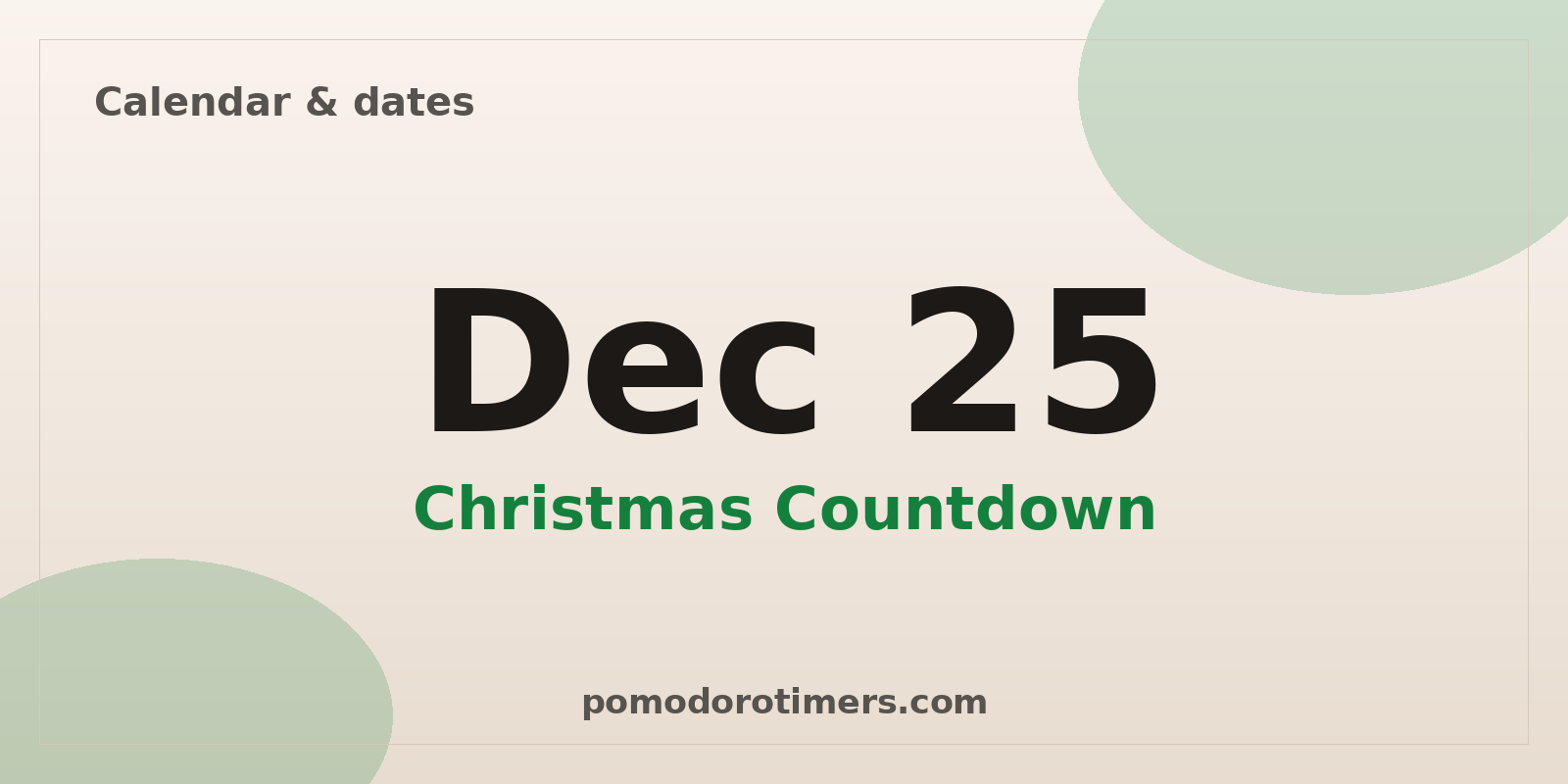 Christmas countdown online – free fullscreen holiday timer