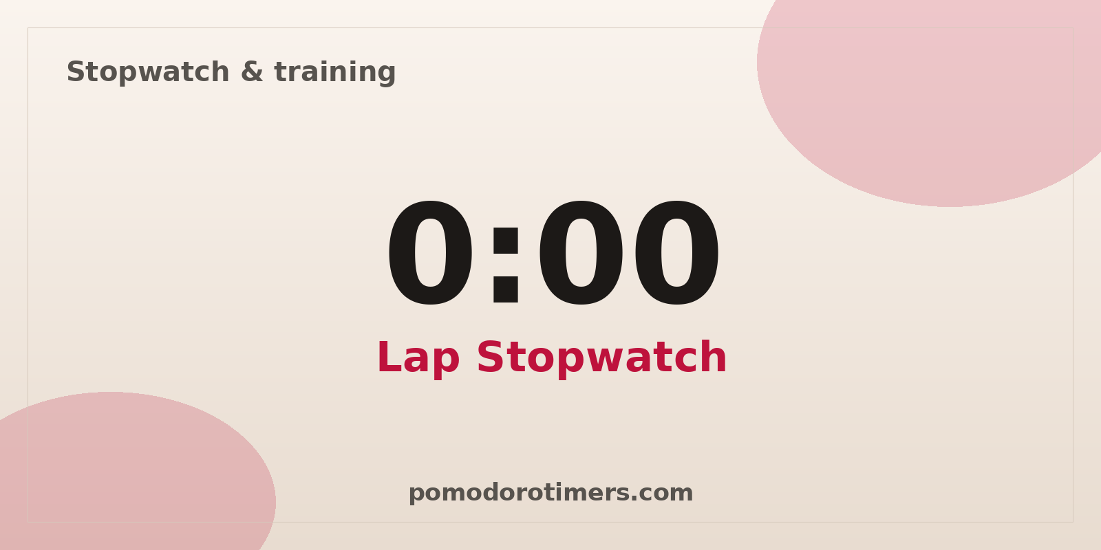 Free online stopwatch with laps and HIIT – split timer share card